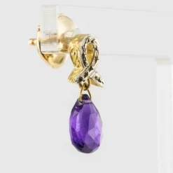 Boucles d'oreilles améthystes