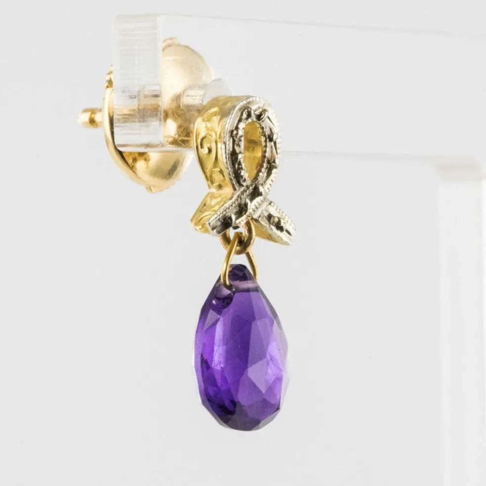 Boucles d'oreilles améthystes