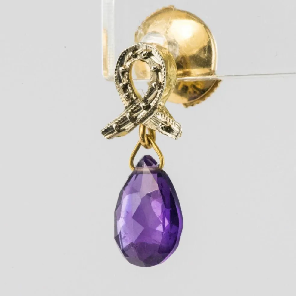 Boucles d'oreilles améthystes