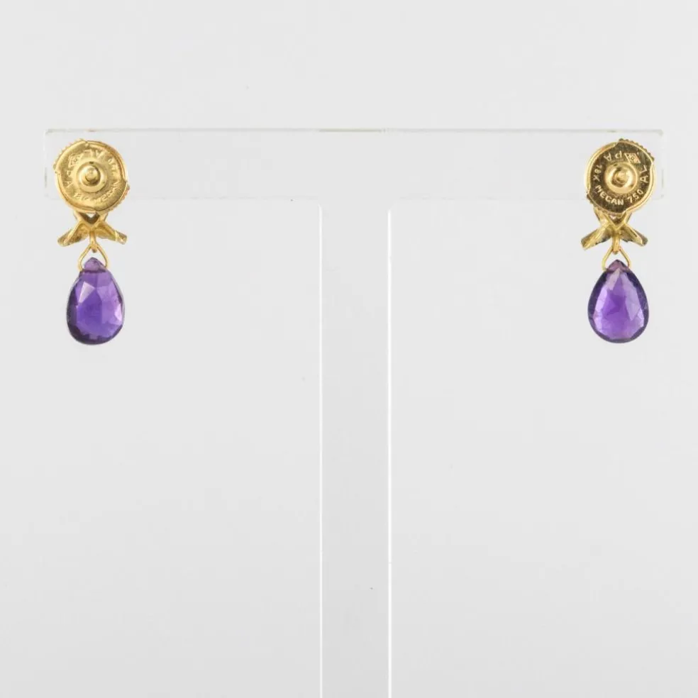 Boucles d'oreilles améthystes