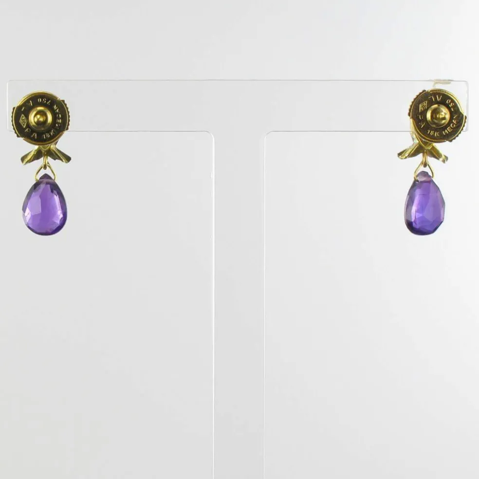 Boucles d'oreilles améthystes
