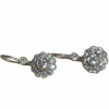Boucles d'oreilles anciennes en or jaune et diamants