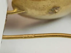 Boucles d'oreilles antiques en or corail