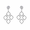 Boucles d'oreilles "arabesques" diamants