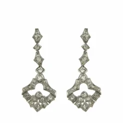 Boucles d'oreilles Art Déco Diamant