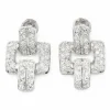 Boucles d'oreilles Art déco Platine Diamant