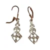 BOUCLES D'OREILLES ART NOUVEAU DIAMANTS