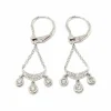 Boucles d'oreilles attrape rêves diamants or blanc
