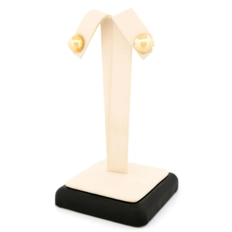 Boucles d'oreilles boule or jaune