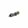 Boucles d’oreilles boutons or blanc diamants
