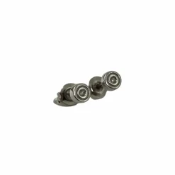 Boucles d’oreilles boutons or blanc diamants