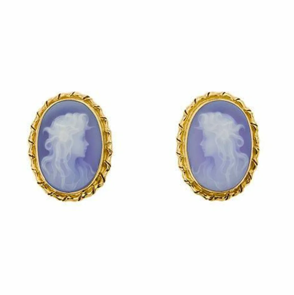 Boucles d'oreilles camée