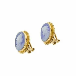 Boucles d'oreilles camée