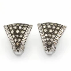 Boucles d'oreilles CENTOVENTUNO Or blanc Diamants