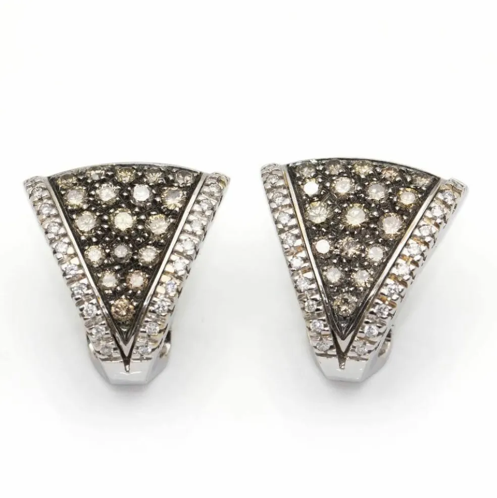 Boucles d'oreilles CENTOVENTUNO Or blanc Diamants