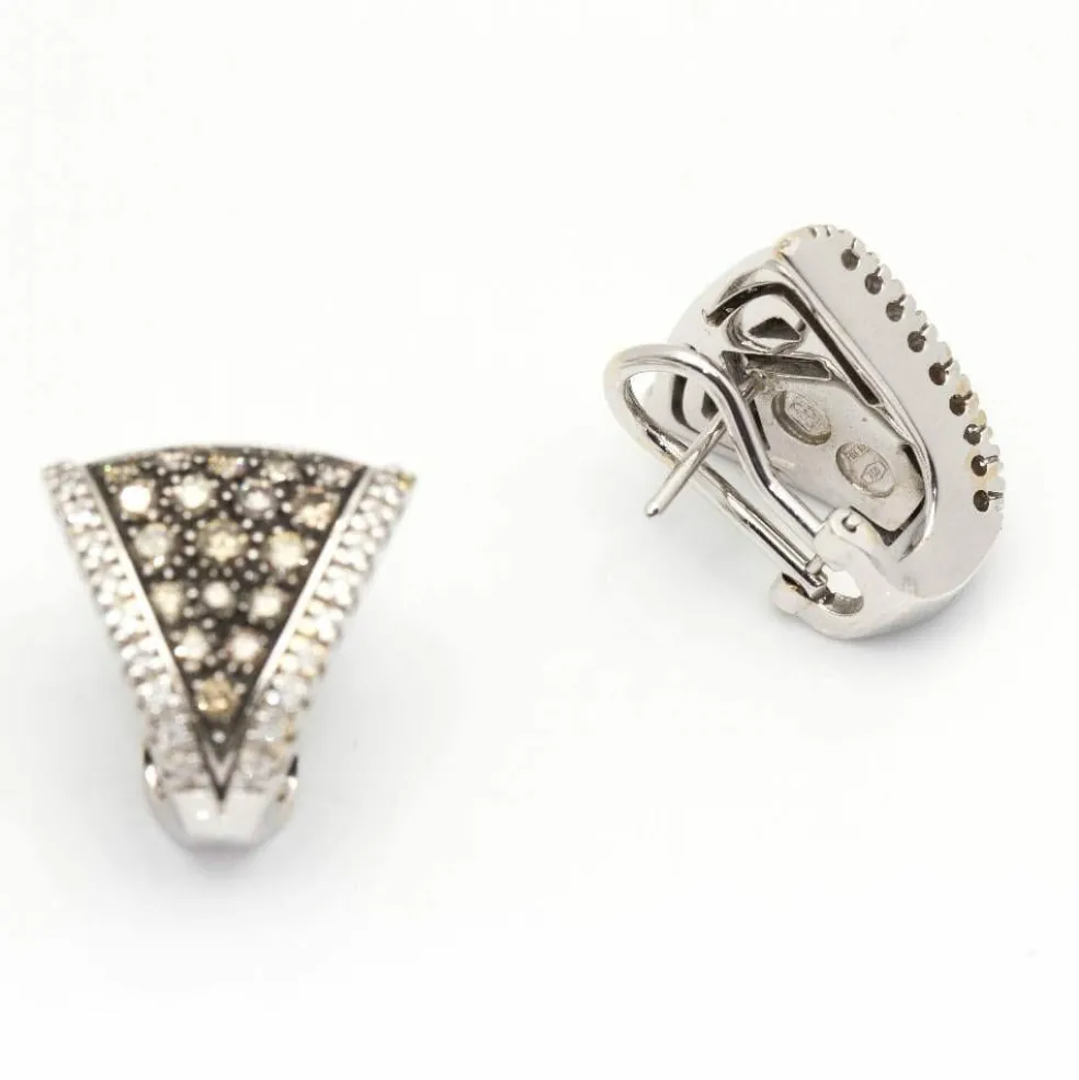 Boucles d'oreilles CENTOVENTUNO Or blanc Diamants