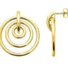 Boucles d’oreilles cercles en or jaune 18 carats
