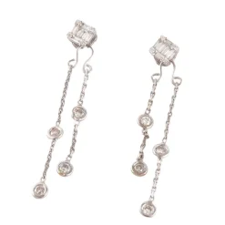 Boucles d'oreilles Chaînette Diamants