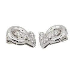 Boucles d'oreilles Clip Or blanc Diamant