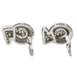 Boucles d'oreilles Clip Or blanc Diamant