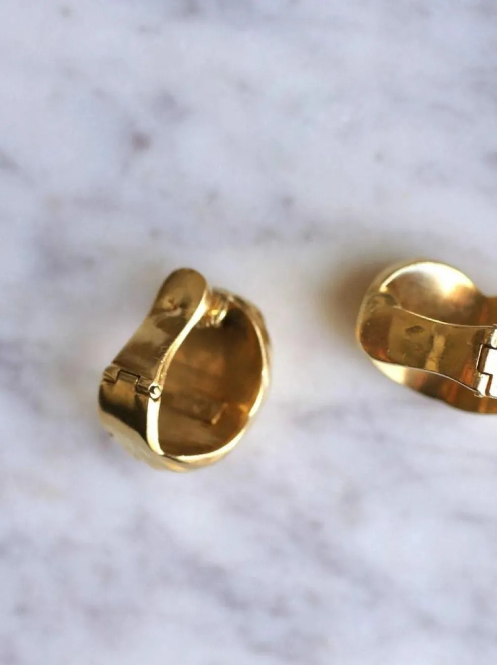 Boucles d'oreilles clip torsade or