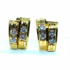 Boucles d'oreilles clips diamants