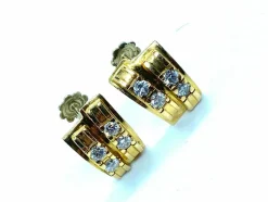 Boucles d'oreilles clips diamants