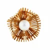 Boucles d'oreilles Clips Or Jaune Perles