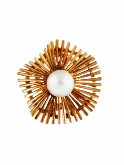 Boucles d'oreilles Clips Or Jaune Perles
