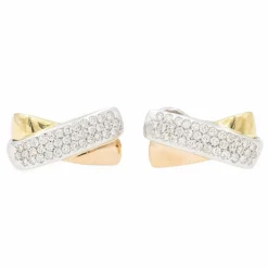 Boucles d'oreilles Clips Or blanc Diamant