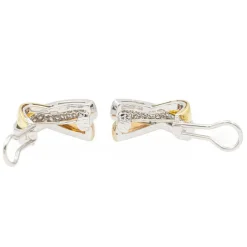 Boucles d'oreilles Clips Or blanc Diamant