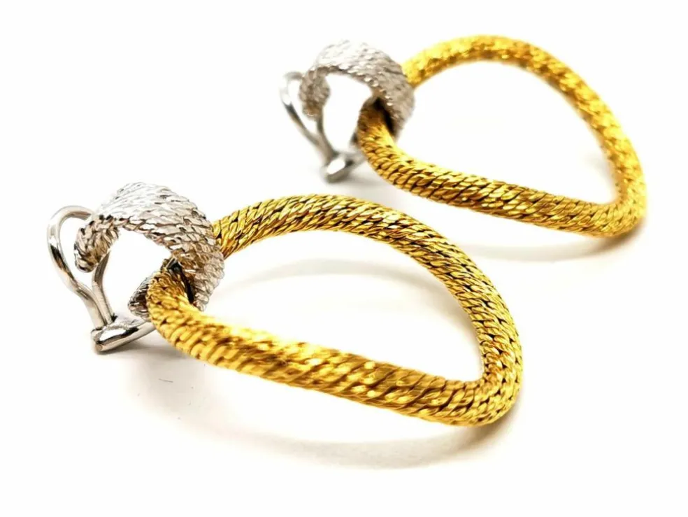Boucles d'oreilles Clips Or jaune, Or blanc