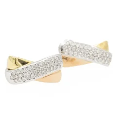 Boucles d'oreilles Clips Or blanc Diamant