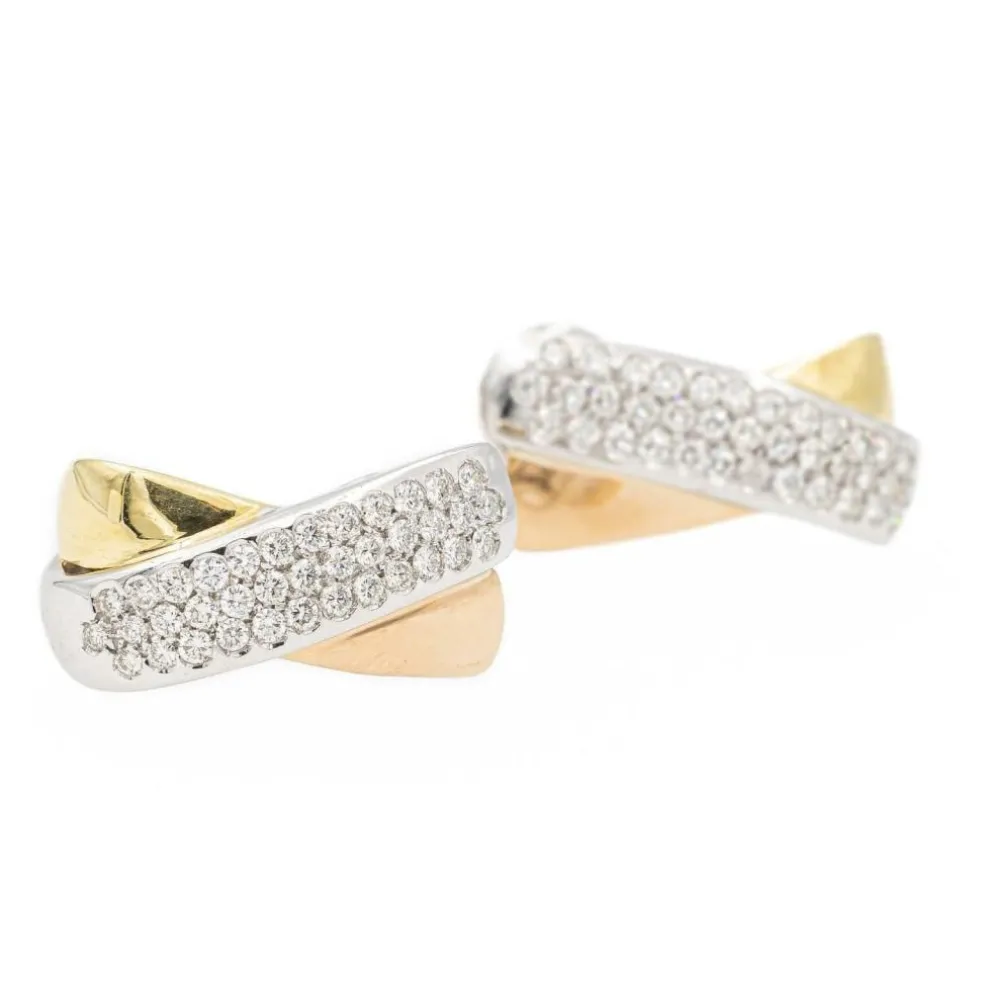 Boucles d'oreilles Clips Or blanc Diamant