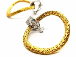 Boucles d'oreilles Clips Or jaune, Or blanc