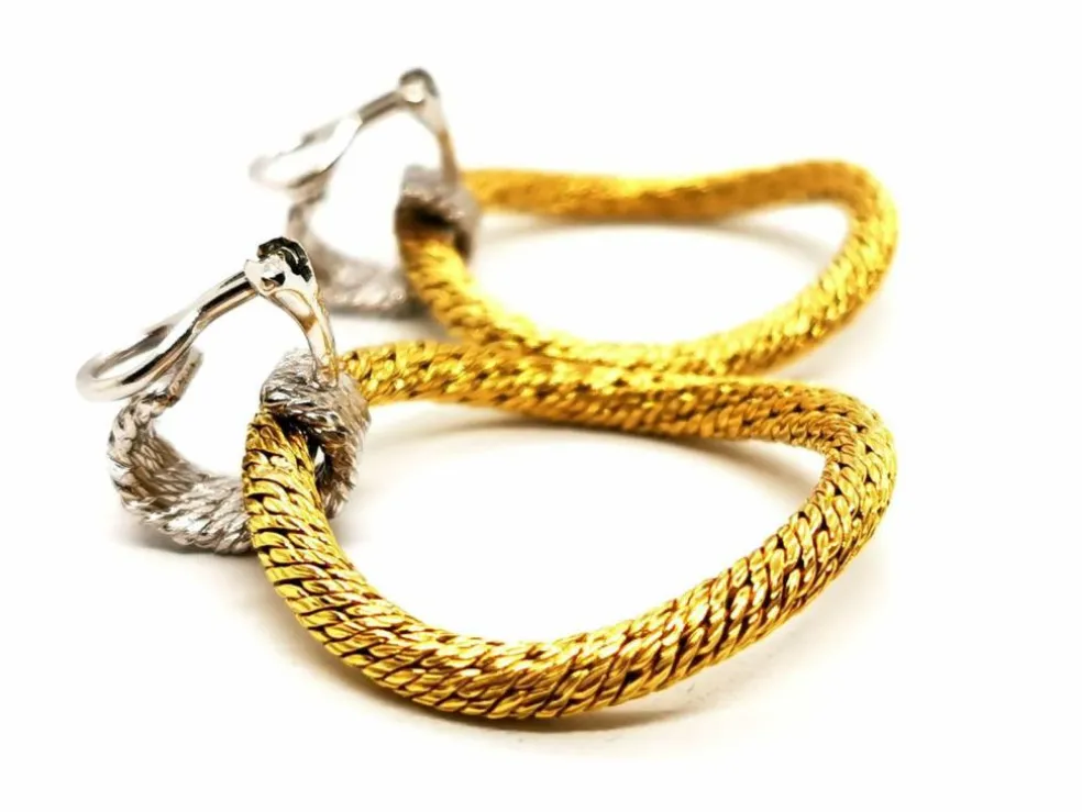 Boucles d'oreilles Clips Or jaune, Or blanc