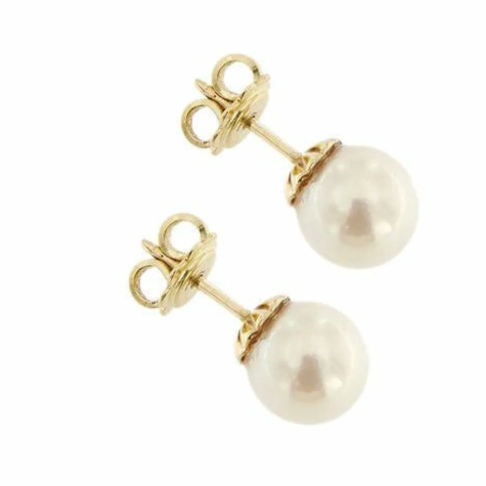 Boucles d'oreilles clous perles