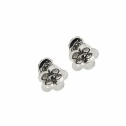 Boucles d'oreilles coeur diamants et saphirs