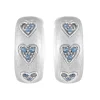 Boucles d'oreilles Coeurs Saphirs