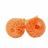 Boucles d'oreilles corail sculpté
