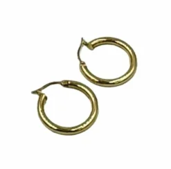 Boucles d’oreilles créole or jaune