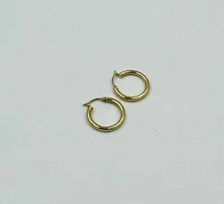 Boucles d’oreilles créole or jaune