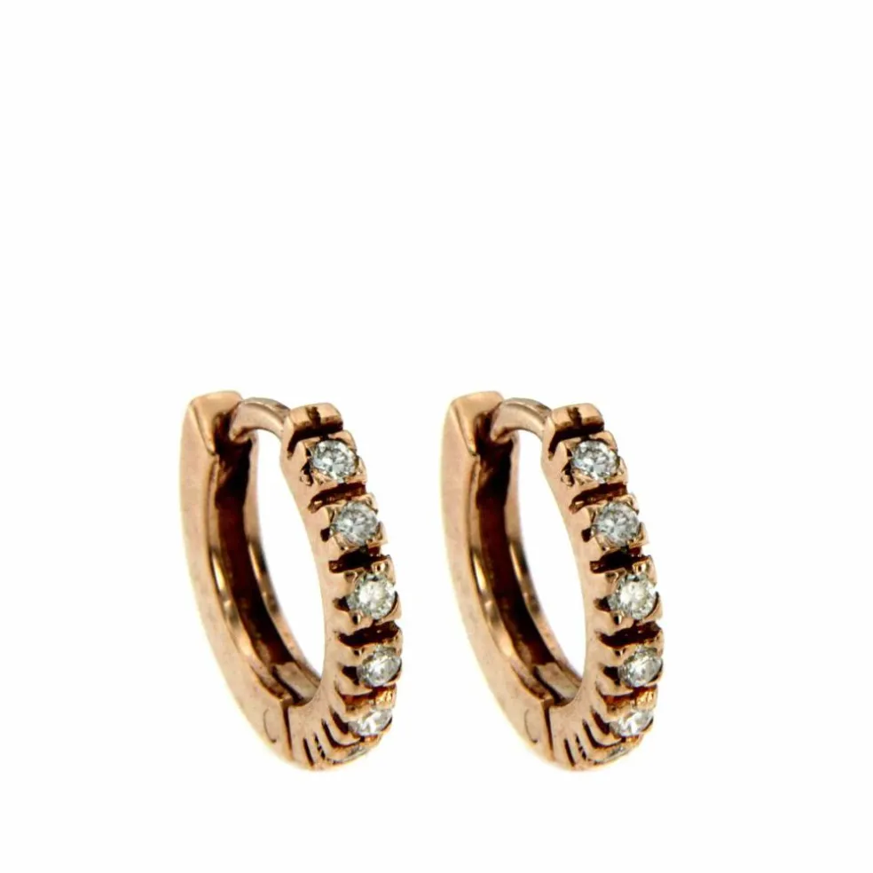 Boucles d'oreilles créoles Diamant