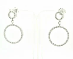 Boucles d'oreilles créoles en diamant