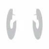 Boucles d'oreilles Créoles Or blanc