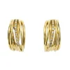 Boucles d'oreilles créoles Or jaune Diamants