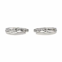 Boucles d'oreilles Créoles Or blanc Diamant