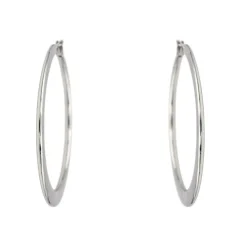 Boucles d'oreilles Créoles Or blanc