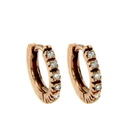 Boucles d'oreilles créoles Diamant
