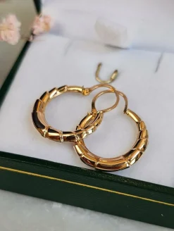Boucles d'oreilles créoles Or rose